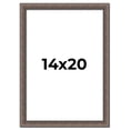 thumbnail image 1 of 14x20 Frame Silver Real Wood Picture Frame Width 1.25 Inches | Interior Frame Depth 0.5 Inches |, 1 of 8