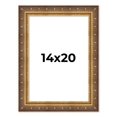 thumbnail image 1 of 14x20 Frame Vintage Gold Solid Wood Picture Frame | 2.5 Inch Moulding Width | Ornate Bronze Museo, 1 of 8