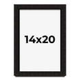 thumbnail image 1 of 14x20 Shadow Box Black Solid Wood Display Picture Frame | 1 Inch Rabbet Depth | | 1.375 Inch, 1 of 4