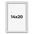 thumbnail image 1 of 14x20 Shadow Box Frame Silver | 1.625 Inches Deep Real Wood Contemporary Shadowbox Display Frame |, 1 of 7
