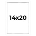 thumbnail image 1 of 14x20 White Shadowbox Frame - Interior Size 14x20 by 1 Inches - Made to Display Items Up To 1 Inches Deep, 1 of 4