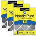 thumbnail image 1 of 14x20x1 (13_1/2x19_1/2) Furnace Air Filters MERV 10 Pleated Plus Carbon 3 Pack, 1 of 7