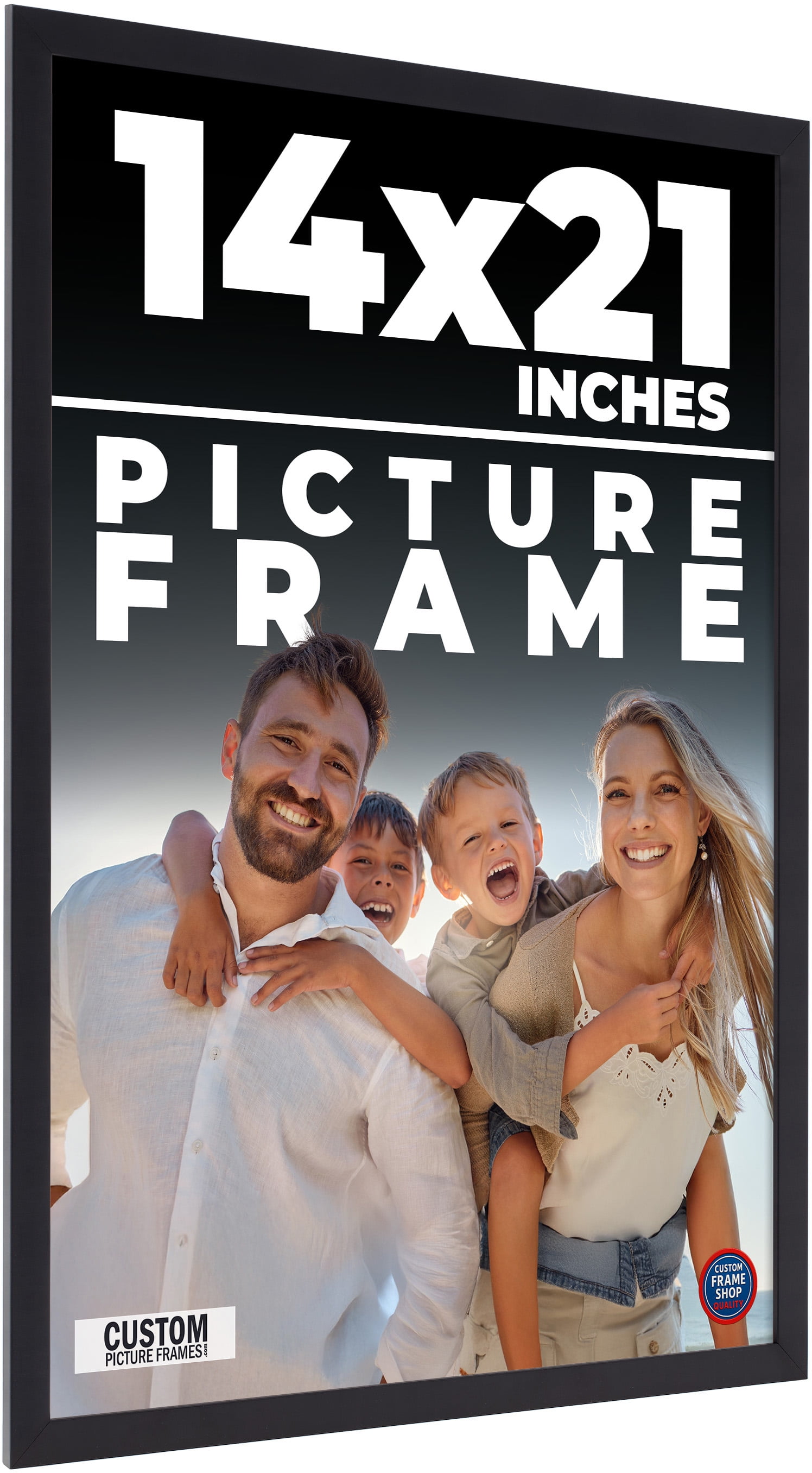その他 Video frame 14x21 Frame Black Real Wood Picture Frame Width 0.75 inches