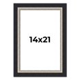 thumbnail image 1 of 14x21 Frame Black Real Wood Picture Frame Width 2.25 Inches | Interior Frame Depth 0.5 Inches |, 1 of 8
