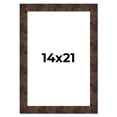 thumbnail image 1 of 14x21 Frame Brown Burl Real Wood Picture Frame Width 1.625 Inches | Interior Frame Depth 0.5 Inches, 1 of 8