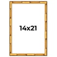 thumbnail image 1 of 14x21 Frame Gold Bamboo Solid Wood Picture Frame | 1 Inch Moulding Width | Interior Frame Depth, 1 of 8