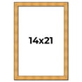 thumbnail image 1 of 14x21 Frame Gold Rustic Solid Wood Picture Frame | 1.25 Inch Wide Moulding | Rustique Gold, 1 of 8