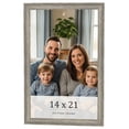 thumbnail image 1 of 14x21 Frame Grey Solid Wood Picture Frame Width 1 Inches | Interior Frame Depth 0.5 Inches |, 1 of 8
