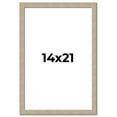 thumbnail image 1 of 14x21 Frame Grey Solid Wood Picture Frame Width 1 Inches | Interior Frame Depth 0.5 Inches |, 1 of 8