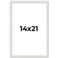 thumbnail image 1 of 14x21 Frame White Real Wood Picture Frame Width 0.75 inches | Interior Frame Depth 0.5 inches |, 1 of 8