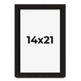 thumbnail image 1 of 14x21 Shadow Box Black Solid Wood Display Picture Frame | 1 Inch Rabbet Depth | | 1.375 Inch, 1 of 4