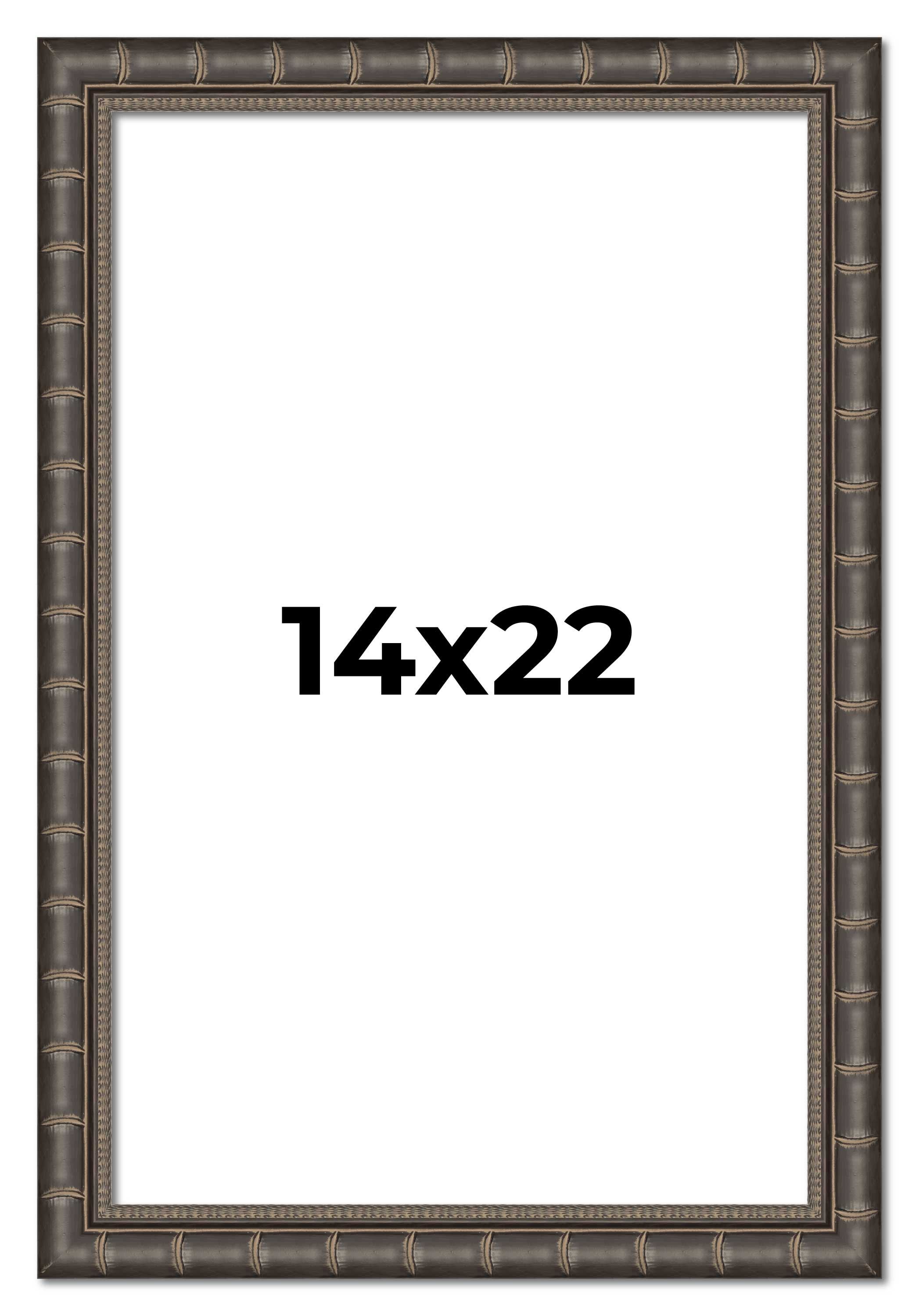 14x22 Frame Black Bamboo Solid Wood Picture Frame Width 1.5 Inches ...