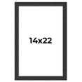 thumbnail image 1 of 14x22 Frame Black Real Wood Picture Frame Width 1.25 Inches | Interior Frame Depth 0.5 Inches |, 1 of 8