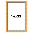 thumbnail image 1 of 14x22 Frame Gold Rustic Solid Wood Picture Frame | 1.25 Inch Wide Moulding | Rustique Gold, 1 of 8