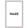 thumbnail image 1 of 14x22 Frame Silver Inner Slope Bevel Picture Frame | 1 Inch Moulding Width | 0.75 Inch Rabbet Depth, 1 of 8