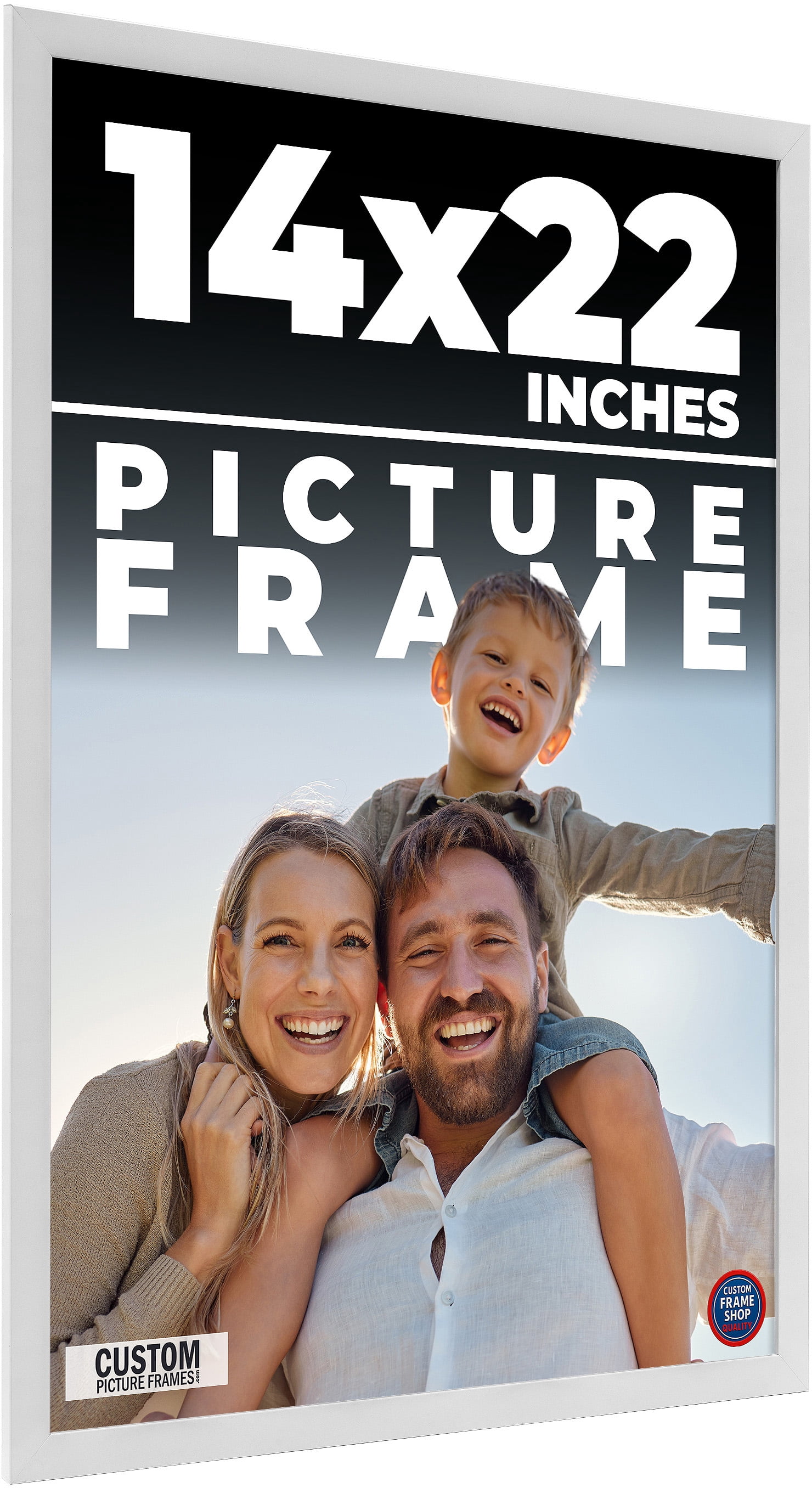 14x22 Frame White Real Wood Picture Frame Width 0.75 inches | Interior ...