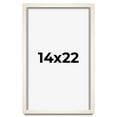 thumbnail image 1 of 14x22 Frame White Wheat Solid Wood Picture Frame | Moulding Width 0.75 Inches | Interior Depth 0.5, 1 of 8