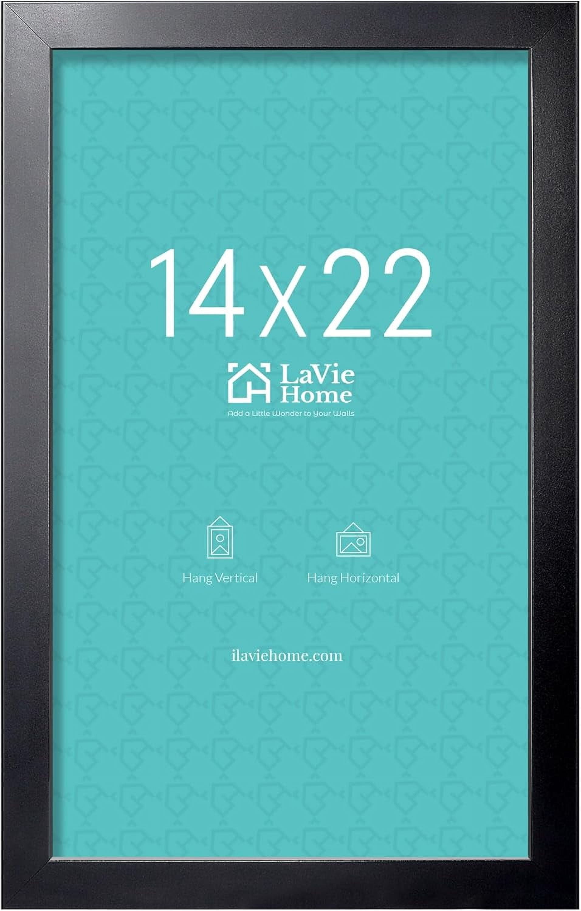 14x22 Picture Frame Black Poster Frame, Stable and Sturdy Frame and ...