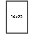 thumbnail image 1 of 14x22 Rustic Brown Real Wood Picture Frame Width 0.75 inches | Interior Frame Depth 0.5 inches |, 1 of 8