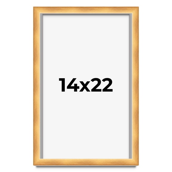 14x22 Shadow Box Bronze Cross-Brushed Display Frame | 1.625 Inches Deep Solid Wood | UV Resistant