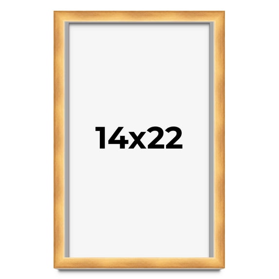 14x22 Shadow Box Bronze Cross-Brushed Display Frame | 1.625 Inches Deep Solid Wood | UV Resistant