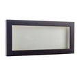 thumbnail image 1 of 14x22 Shadow Box Frame Brown Walnut Wood | With a 3/4" Usable Display Depth | Includes a White Real, 1 of 5