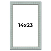 14x23 Frame Blue Teal Distressed Solid Wood Picture Frame | 1.625 Inch Moulding Width | Sonoma Blue