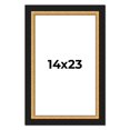 thumbnail image 1 of 14x23 Frame Gold Real Wood Picture Frame Width 2.25 Inches | Interior Frame Depth 0.5 Inches |, 1 of 8