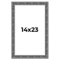 thumbnail image 1 of 14x23 Frame Silver Black Rustic Sonoma Solid Wood Picture Frame | 1.5 Inch Moulding Width |, 1 of 8