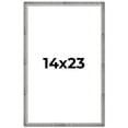 thumbnail image 1 of 14x23 Frame Silver Grey Distressed Solid Wood Picture Frame | 0.75 Inch Moulding Width | Interior, 1 of 8