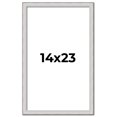 thumbnail image 1 of 14x23 Frame Silver Inner Slope Bevel Picture Frame | 1 Inch Moulding Width | 0.75 Inch Rabbet Depth, 1 of 8