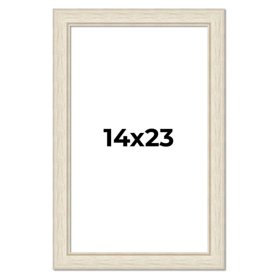 14x23 Frame White Real Wood Picture Frame Width 1.75 inches | Interior Frame Depth 0.5 inches |