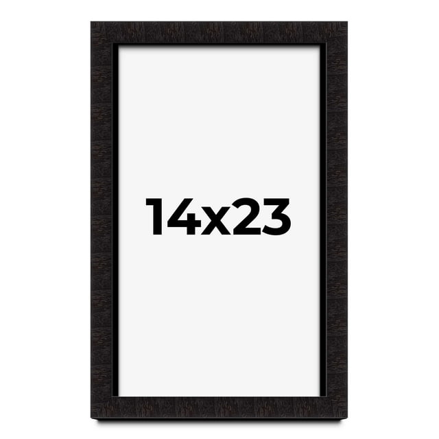14x23 Shadow Box Black Solid Wood Display Picture Frame | 1 Inch Rabbet Depth | | 1.375 Inch
