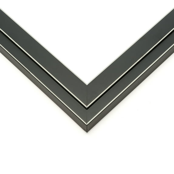 14x24 Frame Black Real Wood Picture Frame Width 1.25 inches | Interior Frame Depth 0.5 inches |