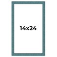 thumbnail image 1 of 14x24 Frame Blue Rustic Barnwood Solid Wood Picture Frame Width 1.25 Inches | Interior Depth 0.5, 1 of 8