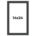 thumbnail image 1 of 14x24 Frame Brown Rustic Solid Wood Picture Frame 1.5 Inches Wide | Interior Frame Depth 0.5 Inches, 1 of 8