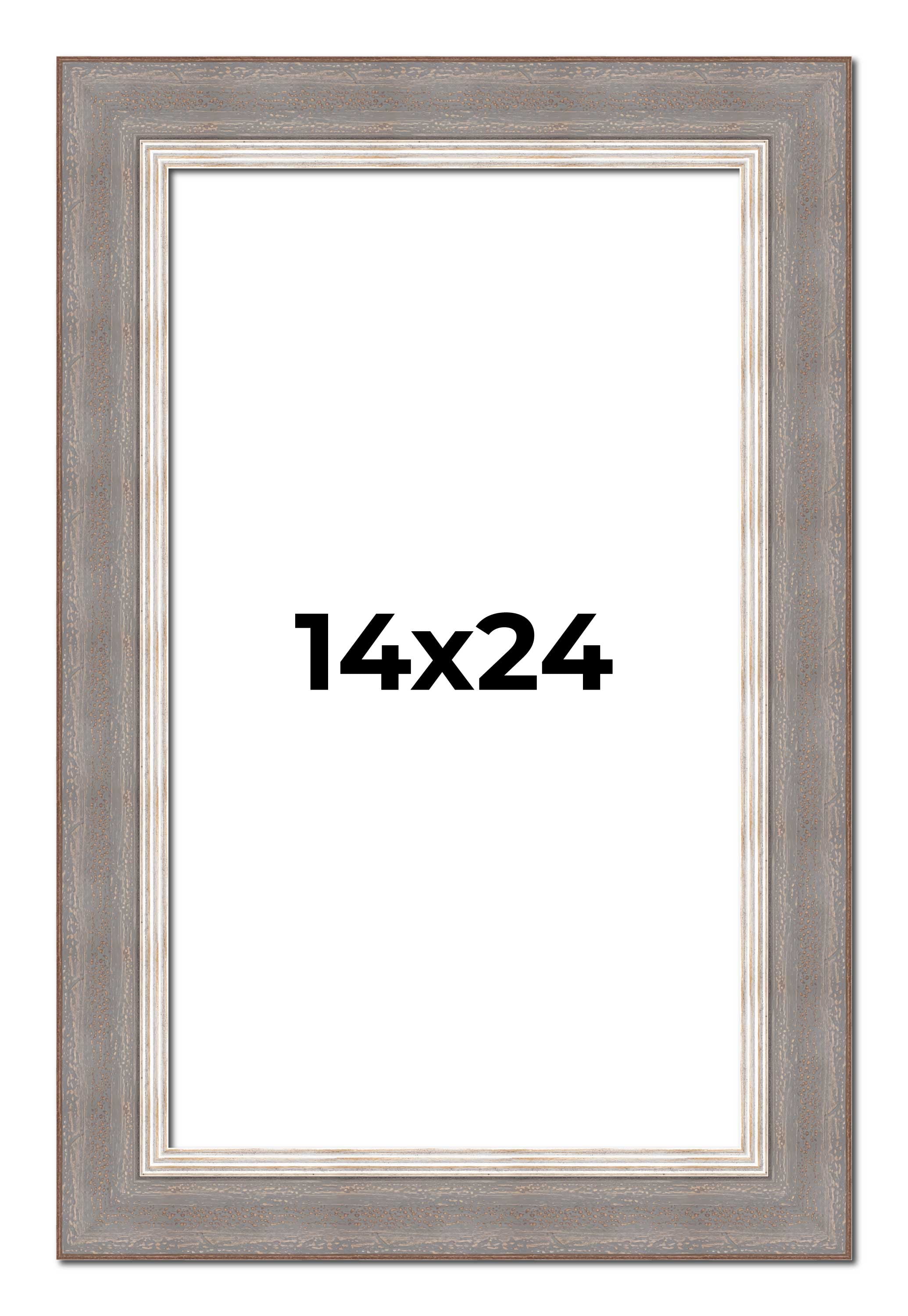 14x24 Frame Grey Real Wood Picture Frame Width 2.75 Inches | Interior ...