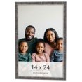 thumbnail image 1 of 14x24 Frame Silver Grey Distressed Solid Wood Picture Frame | 0.75 Inch Moulding Width | Interior, 1 of 8