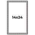 thumbnail image 1 of 14x24 Frame Silver Real Wood Picture Frame Width 1.125 Inches | Interior Frame Depth 0.5 Inches |, 1 of 8
