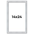 thumbnail image 1 of 14x24 Frame Sterling Silver Solid Wood Picture Frame | 1.25 Inch Moulding Width | 0.75 Inch, 1 of 8