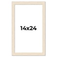 thumbnail image 1 of 14x24 Frame White Barnwood Picture Frame Includes UV Acrylic Plexiglass, Acid Free Foam Backing, 1 of 8