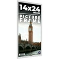 thumbnail image 1 of 14x24 Frame White Solid Wood Picture Frame Includes UV Acrylic Shatter Guard Front, Acid Free Foam, 1 of 8