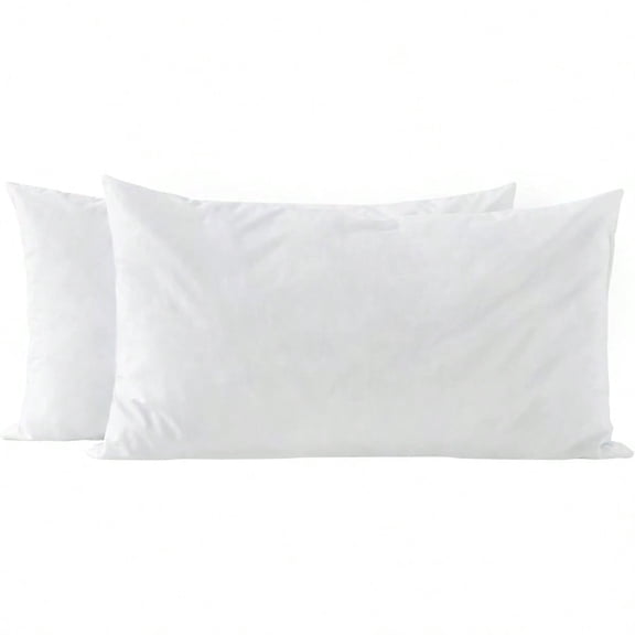 14x24 Pillow InsertsShredded Memory Foam FillHigh Density Throw Pillow Inserts with Long portHome Couch Hotel CollectionCotton Fabric2 Pack