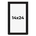 thumbnail image 1 of 14x24 Shadow Box Black Solid Wood Display Picture Frame | 1 Inch Rabbet Depth | | 1.375 Inch, 1 of 4