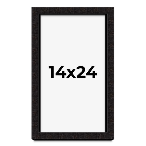 14x24 Shadow Box Black Solid Wood Display Picture Frame | 1 Inch Rabbet Depth | | 1.375 Inch
