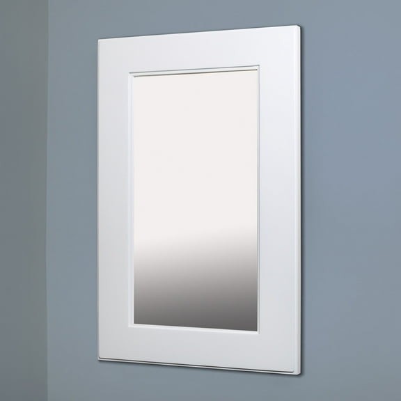 14x24 Shaker White Mirrored Medicine Cabinet by Fox Hollow Furnishings