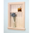 thumbnail image 1 of 14x24 Unfinished Aiden Wall Niche with beadboard back and 1 shelf, 1 of 3