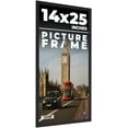 thumbnail image 1 of 14x25 Frame Black Real Wood Picture Frame Width 0.75 inches | Interior Frame Depth 0.5 inches |, 1 of 8