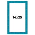 thumbnail image 1 of 14x25 Frame Blue Teal Burl Wood Picture Frame | 1.75 Inch Moulding Width | Interior Frame Depth 0.5, 1 of 8