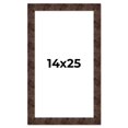 thumbnail image 1 of 14x25 Frame Brown Burl Real Wood Picture Frame Width 1.625 Inches | Interior Frame Depth 0.5 Inches, 1 of 8